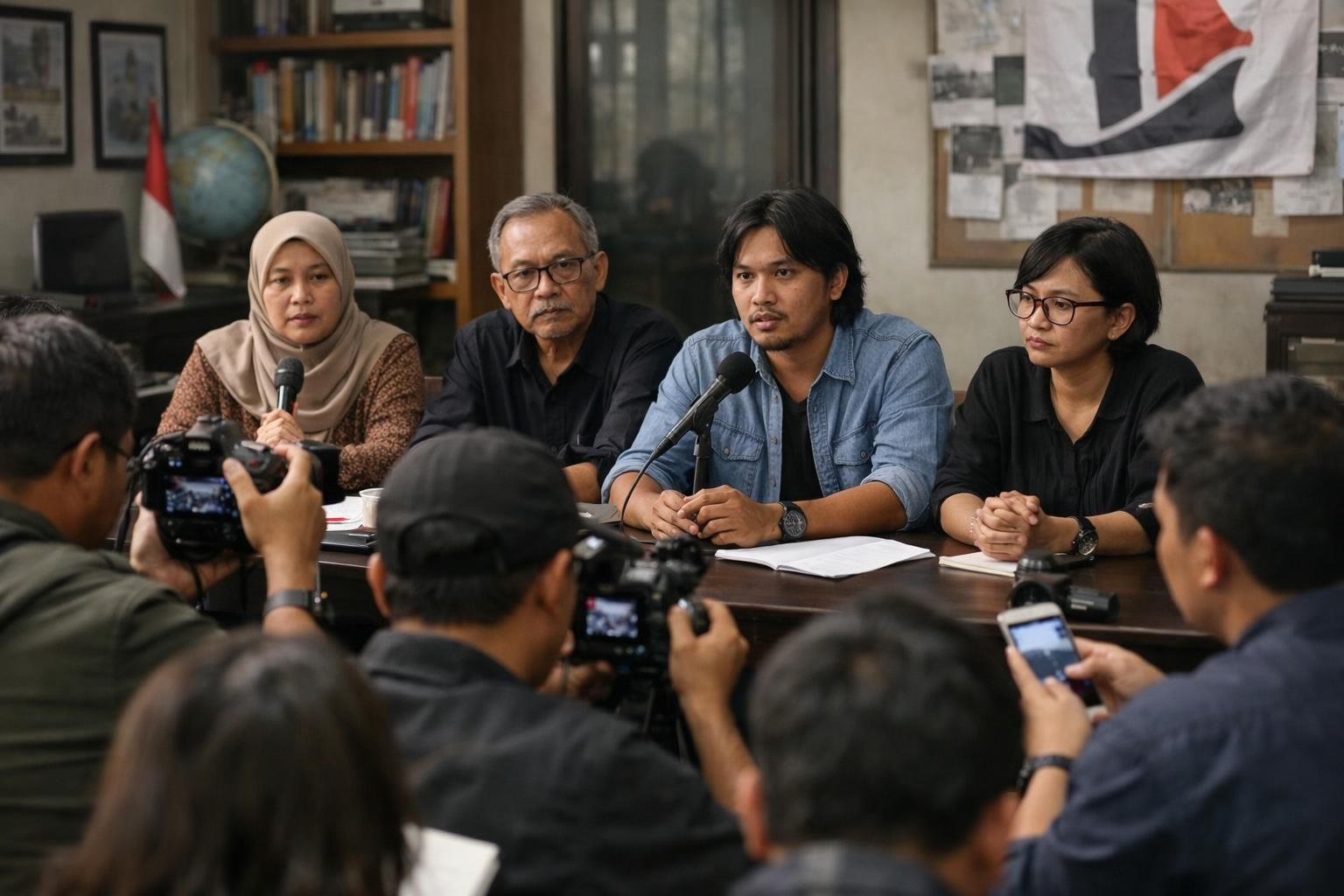 usman hamid mendesak polisi untuk mengusut tuntas kasus penyiraman air keras terhadap aktivis kontras, menuntut keadilan dan perlindungan hak asasi manusia.