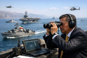 as mulai blokade selat hormuz; pakar militer-intelijen ui menilai iran tetap kuat dan tidak mudah diintimidasi dalam menghadapi tekanan internasional.