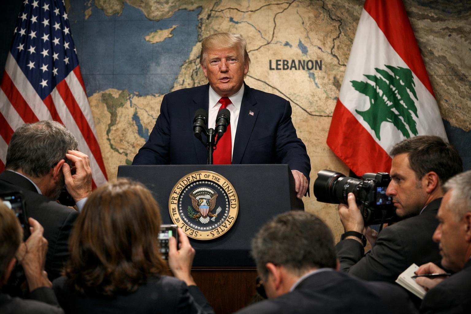 trump mengumumkan perdamaian di lebanon, namun menteri israel marah dan memberikan tanggapan keras terhadap pengumuman tersebut.