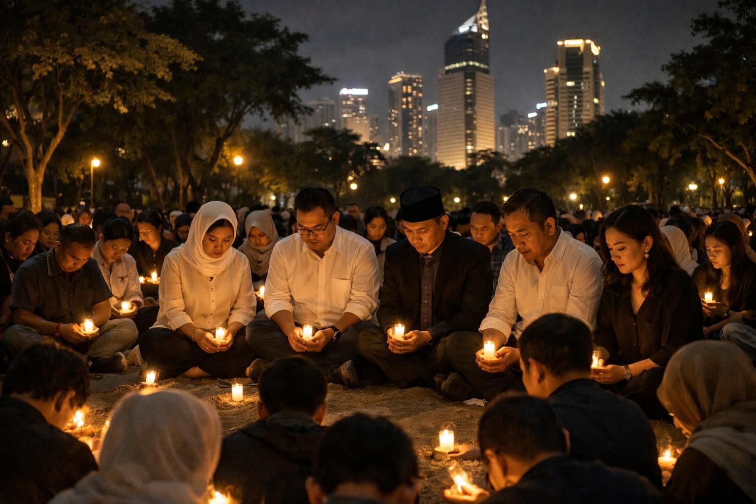 deretan selebriti berkumpul meriah dalam doa bersama menyambut putusan kasus nadiem makarim, menunjukkan dukungan dan harapan positif.