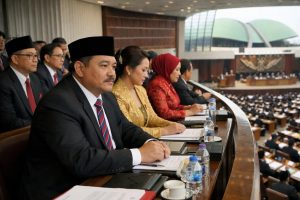 botok pati dan rekannya menghadiri rapat paripurna dpr di balkon pada 27 agustus, laporan lengkap hanya di detiknews.