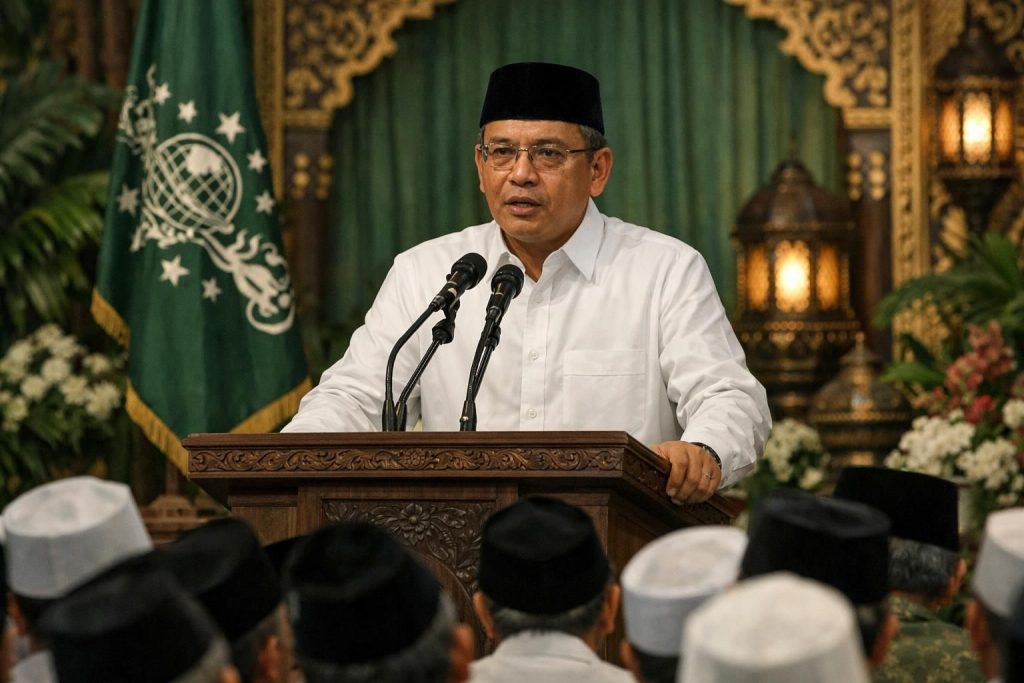 laporan pertanggungjawaban kepemimpinan gus yahya resmi disahkan dalam muktamar nu, menandai langkah penting bagi organisasi nahdlatul ulama.